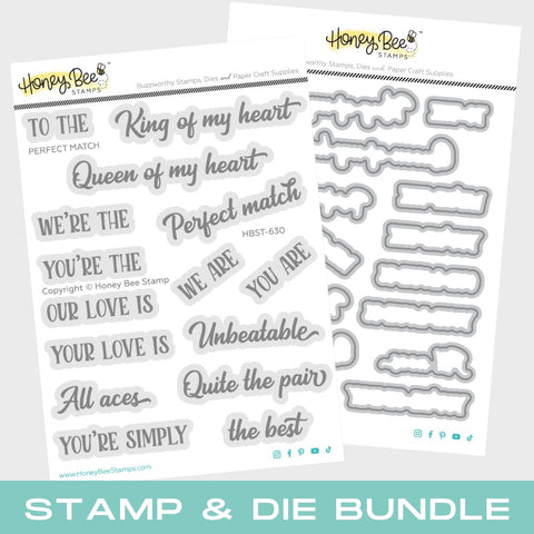 HONEY BEE STAMPS: Perfect Match | Stamp & Die Bundle