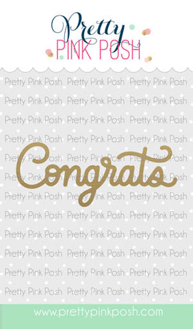 PRETTY PINK POSH: Congrats | Hot Foil Plate