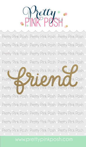 PRETTY PINK POSH: Friend | Hot Foil Plate