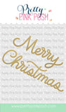PRETTY PINK POSH: Merry Christmas Script | Hot Foil Plate