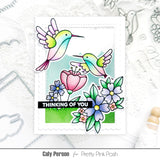 PRETTY PINK POSH:  Hummingbird Floral | Stamp