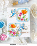 PRETTY PINK POSH:  Hummingbird Floral | Stamp