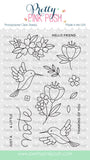 PRETTY PINK POSH:  Hummingbird Floral | Stamp