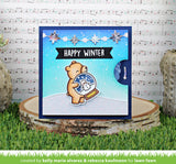 LAWN FAWN: Little Snow Globe: Bear | Stamp & Lawn Cuts Die Bundle