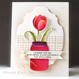 PENNY BLACK : Tulip In Blooms | Stamp & Die Bundle