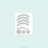 CONCORD & 9 th : Bundle Stamp, Embossing Folder & Die | Icing On The Cake