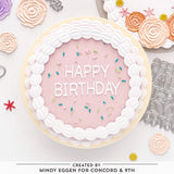 CONCORD & 9 th : Bundle Stamp, Embossing Folder & Die | Icing On The Cake
