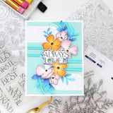 PINKFRESH STUDIO: Playful Petals | Layered Stencils