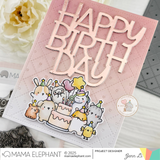 MAMA ELEPHANT: Birthday Block | Stamp and Creative Cuts Bundle