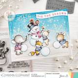 MAMA ELEPHANT: Build a Snowman | Stamp and Creative Cuts Bundle