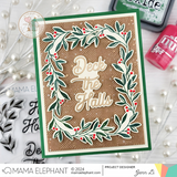 MAMA ELEPHANT: Holly and Leaves | Stamp and Creative Cuts Bundle