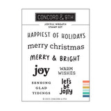 CONCORD & 9 th : Joyful Wreath | Stamp & Die Bundle