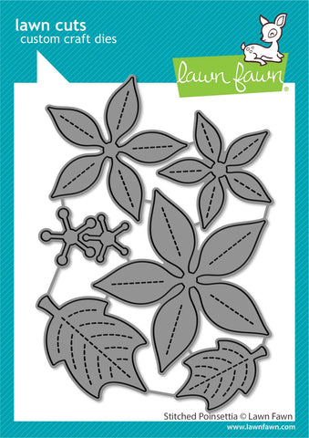 LAWN FAWN: Die | Stitched Poinsettia