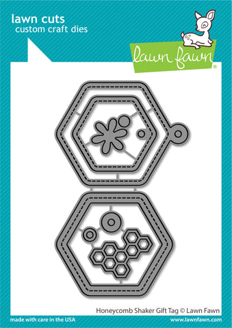 LAWN FAWN: Honeycomb Shaker Gift Tag | Lawn Cuts Die