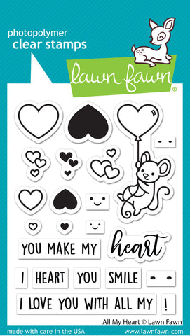 LAWN FAWN: All My Heart | Stamp