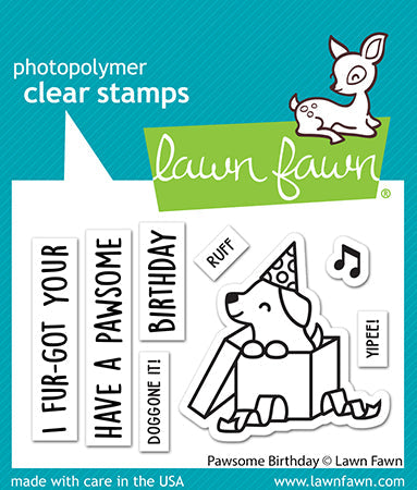 LAWN FAWN: Pawsome Birthday | Stamp