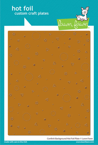 LAWN FAWN: Confetti Background | Hot Foil Plate