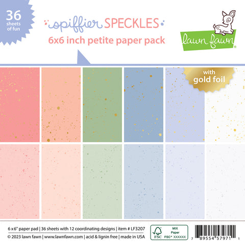 LAWN FAWN: Spiffier Speckles | 6" x 6" Paper