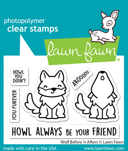 LAWN FAWN: Wolf Before 'n Afters | Stamp