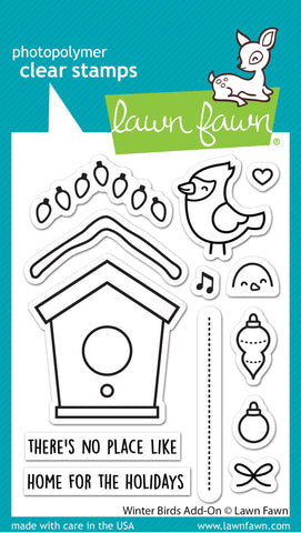 LAWN FAWN: Winter Birds Add-On | Stamp