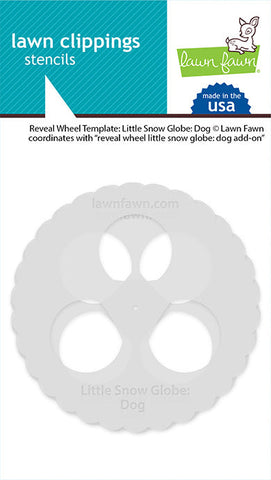 LAWN FAWN: Reveal Wheel Templates | Little Snow Globe Dog