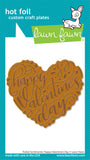 LAWN FAWN: Foiled Sentiments | Happy Valentine's Day | Hot Foil Plate