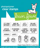 LAWN FAWN: Veggie Happy Add-on | Stamp
