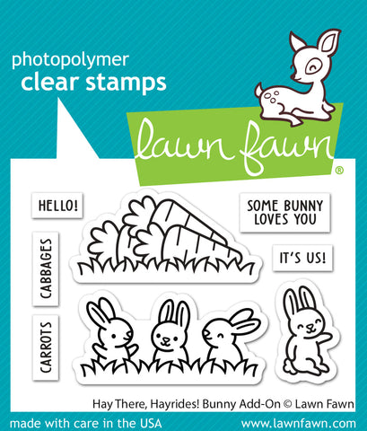 LAWN FAWN: Hay There, Hayrides!  Bunny Add-on | Stamp