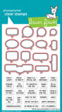 LAWN FAWN: All The Speech Bubbles | Stamp & Lawn Cuts Die Bundle