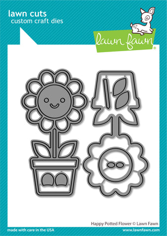 LAWN FAWN: Happy Potted Flower | Lawn Cuts Die