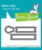 LAWN FAWN: Treat Cart Sentiment Add-On | Stamp & Lawn Cuts Die Bundle