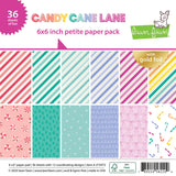 LAWN FAWN: Pint-Sized Patterns Candy Cane Lane | 6" x 6" Paper