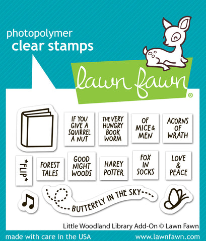 LAWN FAWN: Little Woodland Library Add-On | Stamp