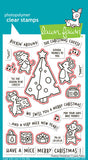 LAWN FAWN: Cheesy Christmas | Stamp, Coloring Stencil & Die Bundle