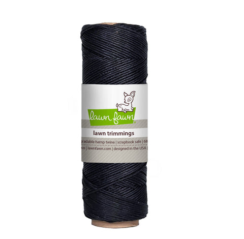 LAWN FAWN: Hemp Twine | Black