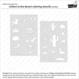 LAWN FAWN: Critters in the Desert | Coloring Stencil