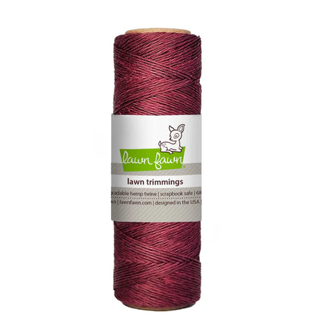 LAWN FAWN: Hemp Twine | Burgundy [PRE-ORDER]