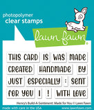 LAWN FAWN: Henry's Build-a-Sentiment | Made For You | Stamp