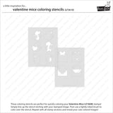 LAWN FAWN: Valentine Mice | Coloring Stencils