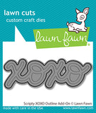 LAWN FAWN: Scripty XOXO + Outline Add-on | Die Bundle