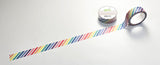 LAWN FAWN: Washi Tape | Rainbow Diagonal Stripes