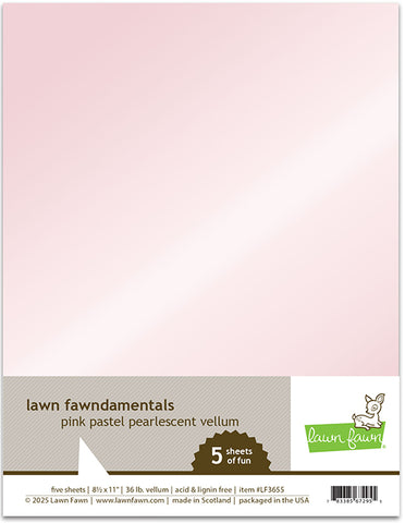 LAWN FAWN: Pearlescent Vellum | Pink Pastel