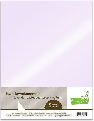 LAWN FAWN: Pearlescent Vellum | Lavender Pastel