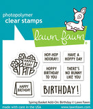 LAWN FAWN: Spring Basket Add-on | Birthday | Stamp