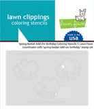 LAWN FAWN: Spring Basket Add-on | Birthday | Coloring Stencil