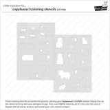 LAWN FAWN: Capybaras!  | Coloring Stencil
