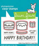 LAWN FAWN: Cake It Easy Add-On | Lawn Cuts Die