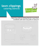 LAWN FAWN: Cake It Easy Add-On | Coloring Stencil