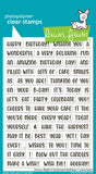 LAWN FAWN: Henry's Build-A-Sentiment | Birthday | Stamp