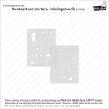 LAWN FAWN: Treat Cart Add-On | Tacos | Coloring Stencil